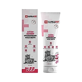 Supravet Anne & Bebek Kalsiyum ve Taurinli Multivitamin Malt Paste Kedi Macunu (100 g)