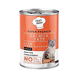 Chef's Choice Tahılsız Somonlu Kedi Konserve Maması 400 g