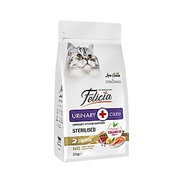 Felicia Urinary & Care Hipoalerjenik Az Tahıllı Somonlu Kısırlaştırılmış Yetişkin Kedi Maması (2 kg)