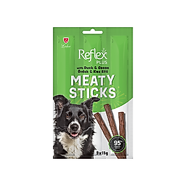 Reflex Plus Meaty Sticks Ördek Etli ve Kaz Etli Yetişkin Köpek Çubuk Ödül Maması 3 x 11 g