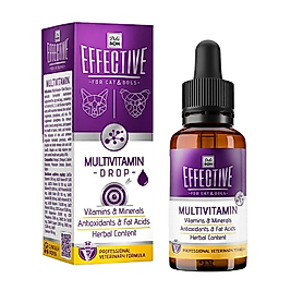 Delibon Effective Kedi Ve Köpek Takviye Ürünleri Multivitamin 50 Ml