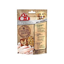 8in1 Meaty Treats Tahılsız Tavuk Etli Kurutulmuş Köpek Ödül Maması (50 g)