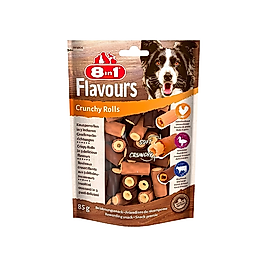 8in1 Flavours Crunchy Rolls Köpek Ödülü (85 g)
