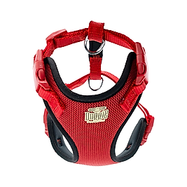 Doggie Havalı Dokuma Köpek Göğüs Tasması Kırmızı 1,5 x 35 - 45 cm