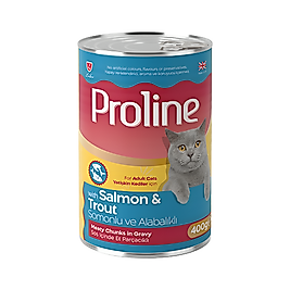 Proline Somonlu ve Alabalıklı Yetişkin Kedi Konservesi 400 g
