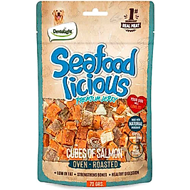 Dentalight Seafood Cube Somon Balıklı Köpek Ödül Küpleri 70 Gr