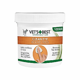 Vet's Best Kedi ve Köpekler İçin Göz Bakım Pedi 100'lü