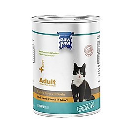 Pawpaw Kuzu Etli Yetişkin Kedi Konserve Maması (400 g)