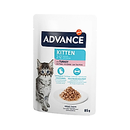 Advance Hindi Etli Pouch Yaş Yavru Kedi Maması 85 g