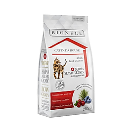 Bionell Kuzu Etli ve Somonlu Yetişkin Kedi Maması 2 kg