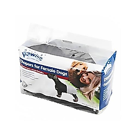 Pawise Köpek Alt Bağlama Bezi XL Boy Siyah 12 Adet