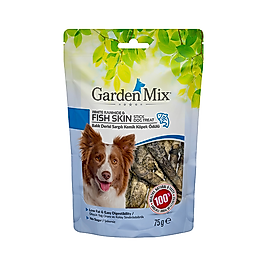 Garden Mix Balık Derisi Sargılı Kemik Köpek Ödülü (75 g)