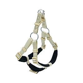Doggie Konforlu Dokumadan El Yapımı Ronin Model Köpek Göğüs Tasması Haki 1,5 x 35 - 40 cm