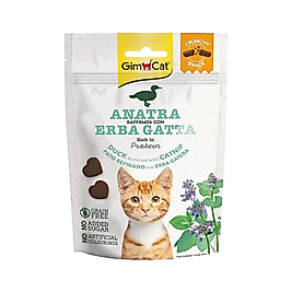 Gimcat Crunchy Snacks Ördek Etli ve Kedi Naneli Tahılsız Kedi Ödülü 50 g