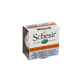 Schesir Ton Balıklı ve Levrekli Yetişkin Kedi Konserve Maması (70 g)