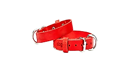 Doggie 2010 Kırmızı Konfor Deri Köpek Boyun Tasması M Boy 2x35-40 cm