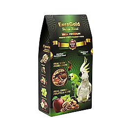 EuroGold Deluxe Blend Meyveli ve Kuruyemişli Papağan Yemi 650 g