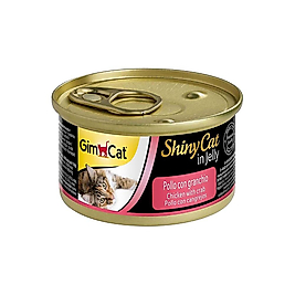 GimCat Shinycat Tavuk Etli ve Yengeçli Yetişkin Kedi Konserve Maması 70 g