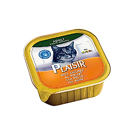 Plaisir Tavuk Etli Yetişkin ve Kısırlaştırılmış Kedi Konserve Maması 100 g