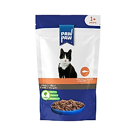 Pawpaw Somon Jöleli Yetişkin Yaş Kedi Maması (85 g)