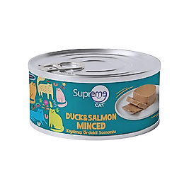 Supreme Cat Ördek Etli ve Somonlu Kıyılmış Kedi Konservesi 85 g