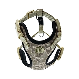 Doggie Havalı Dokuma Köpek Göğüs Tasması Kamuflaj 2 x 45 - 55 cm