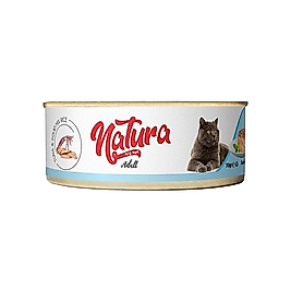 Natura Ton Balıklı ve Kalamarlı Yetişkin Kedi Konserve Maması (70 g)