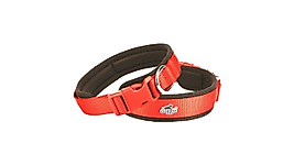 Doggie Havalı Dokuma Köpek Boyun Tasması Medium Kırmızı 1.5x30-40 cm