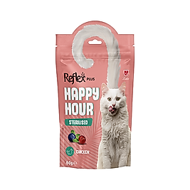 Reflex Happy Hour Tavuk Etli Kısırlaştırılmış Kedi̇ Ödül Maması 60 g