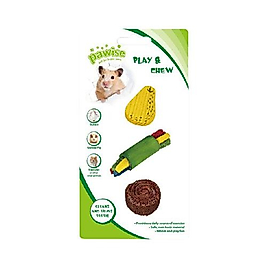 Pawise Ahşap ve Lif Yenebilir Kemirme Oyuncağı