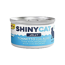 GimCat Shinycat Jöle içinde Ançuezli ve Ton Balıklı Kedi Konservesi 70 g