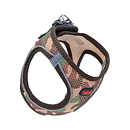 Tailpetz Air Mesh Camo Desenli Kedi ve Küçük Irk Köpek Göğüs Tasması 3XS