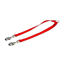 Doggie Çift Köpek Gezdirme Kayışı Kırmızı 2 x 60 cm