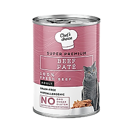 Chef's Choice Kıyılmış Sığır Etli Yetişkin Kedi Konserve Maması 400 g