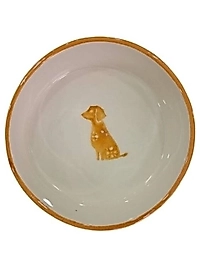 Majo Seramik Yuvarlak Su ve Mama Kabı Sarı