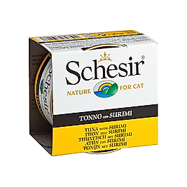 Schesir Ton Balıklı ve Yengeçli Yetişkin Kedi Konserve Maması (85 g)