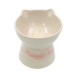 Petpretty Ayaklı Kedi Figürlü Pembe Su Kabı (13 x 15,5 cm)