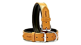 Doggie Firstclass Köpek Deri Boyun Tasması Medium Camel 2x35-40 cm