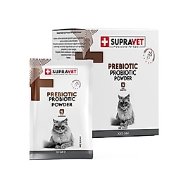 Supravet Bağışıklık Güçlendirici Kediler İçin Toz Probiyotik ve Prebiyotik Takviyesi (30 x 1,5 g)