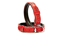 Doggie Firstclass Köpek Deri Boyun Tasması Small Kırmızı 2x30-35 cm