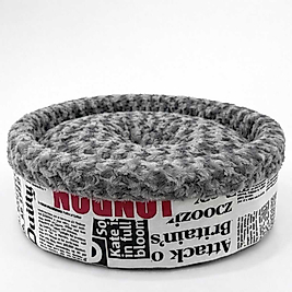 SPECİEL PELUŞ SİMİT YATAK GRİ 50x50x15cm