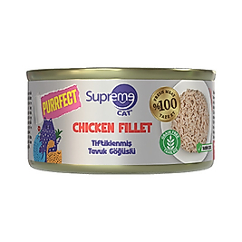 Supreme Tiftiklenmiş Tavuk Göğüslü Konserve Kedi Maması 70 Gr
