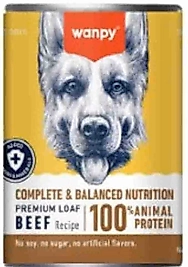 Wanpy Tahılsız Biftekli Köpek Konservesi 375 Gr