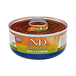 N&D Bal Kabaklı ve Ördek Etli Kedi Konserve Maması (70 g)
