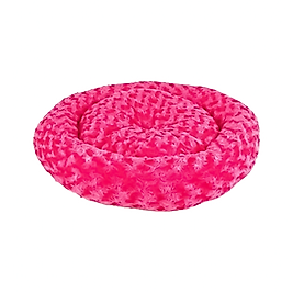 Petpretty Fuşya Peluş Simit Yatak (55 x 55 cm)