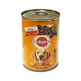 Pedigree Konserve Sığır Etli Yetişkin Köpek Maması (400 g)