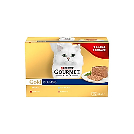 Gourmet Gold Box Kıyılmış Seri Kedi Yaş Maması 85 Gr 12 Al 9 Öde