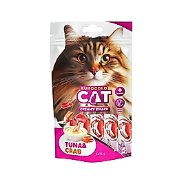 EuroGold Cat Ton Balıklı Yengeçli Sıvı Kedi Ödül Maması 5 x 15 g
