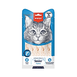 Wanpy Ton Balıklı 7+ Yaş Kedi Ödül Kreması (5 × 14 g)