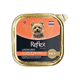 Reflex Plus Kuzu Etli ve Bal Kabaklı Kıyılmış Küçük Irk Konserve Köpek Maması (85 g)